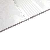 White Flower Pattern 25CM Hot Stamping PVC Ceiling Panels