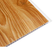 Indoor Decorative Wood Grain 40CM Hot Stamping PVC Wall Panels
