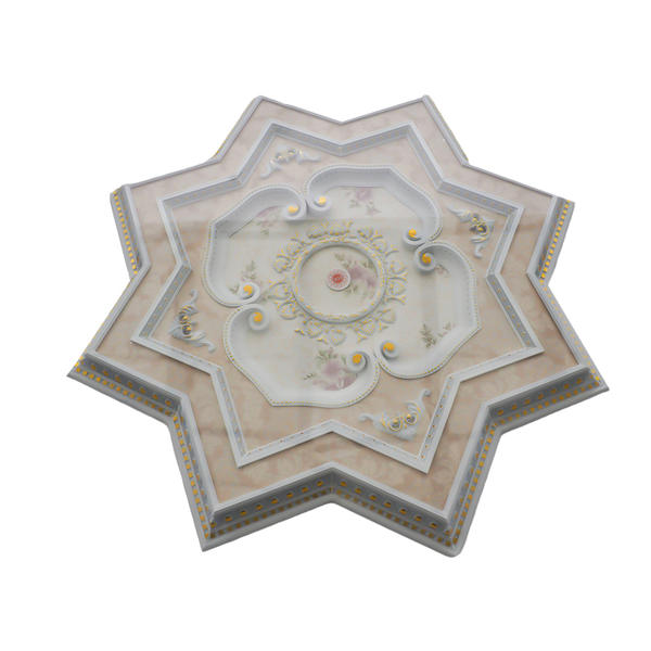 Elegant Waterproof Mildew Proof 135CM Star Anise PS Artistic Ceiling