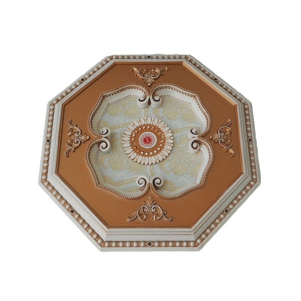European Interior Decoration 80CM Copper Mold Eight Sides PS Ceiling