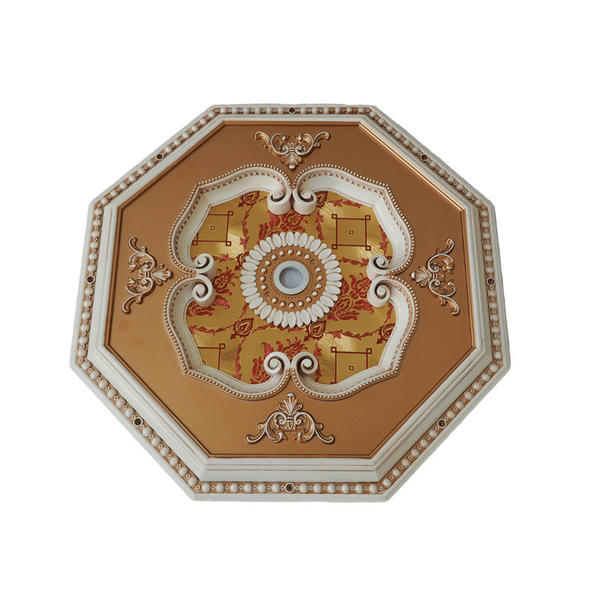 80CM Copper Mold Eight Sides Plastic PS Ceiling Art Home Furnishing