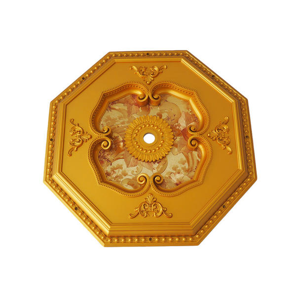 European Ceiling Decoration 80CM Copper Mold Eight Sides PS Ceiling
