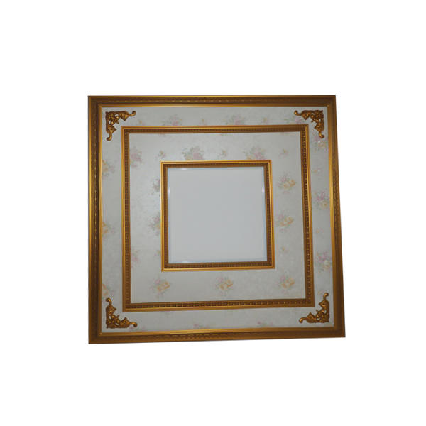 Gold 100CM Square With LED Light Simple Living Room PS Ceiling