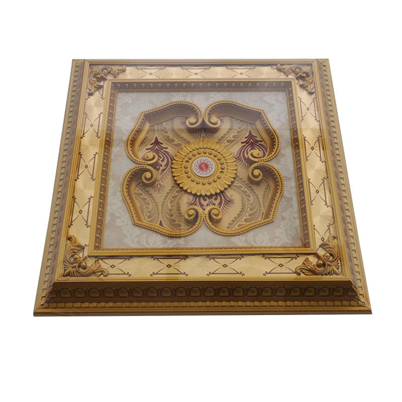 High-End European Style 60CM Square PS Artistic Ceiling